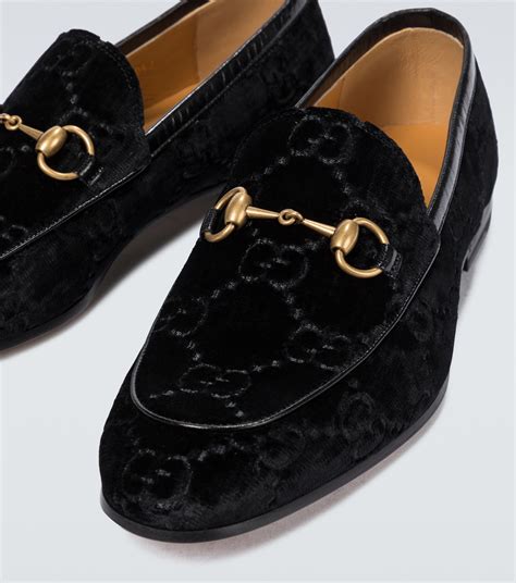 black velvet gucci loafers|gucci jordaan gg velvet loafers.